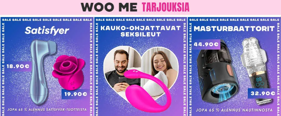 WooMe – tarjouksia seksileluista